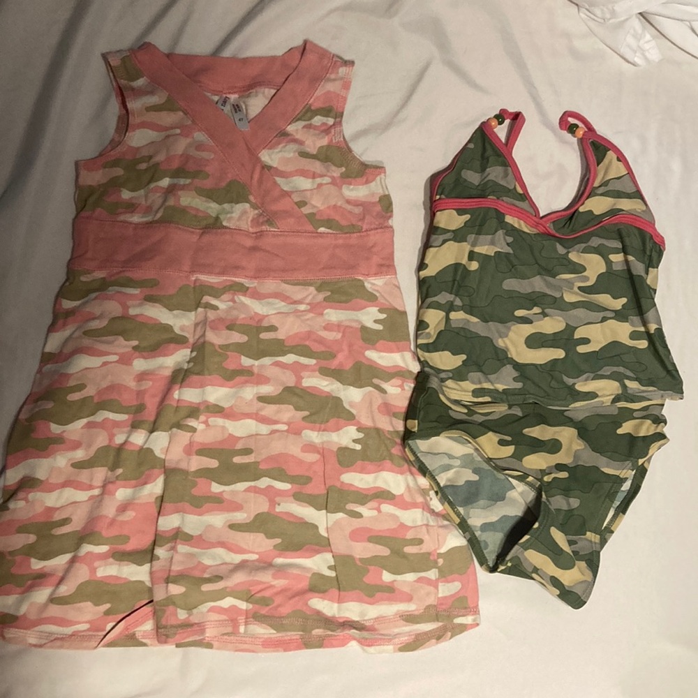 Toddler girls camo set size 4-5T